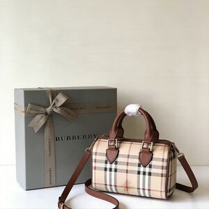 <AUTHENTIC>Burberry Vintage Check Mini Bowling Bag